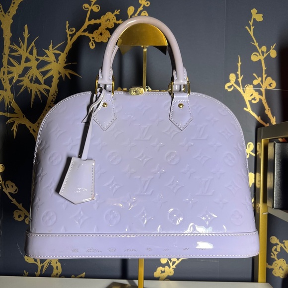 Louis Vuitton Handbags - Lilac Louis Vuitton Vernis Alma PM RARE COLOR!
